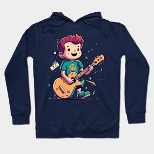 little boy with guitar Hoodie